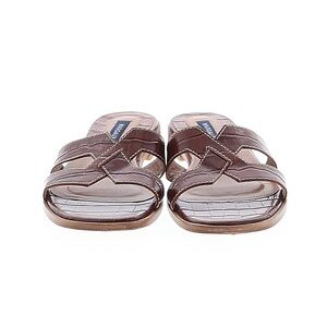 Margaux Brown Slide Sandals